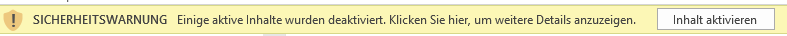 Inhalt aktivieren