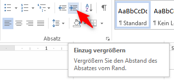 Einzug vergroessern