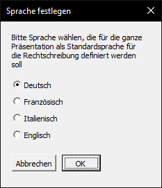 PPT Sprache festlegen